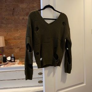 Oak cutout sweater